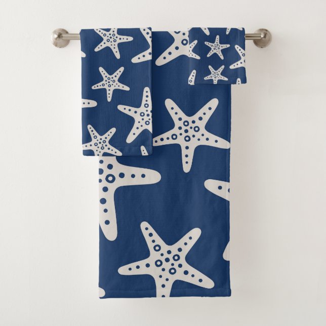 Motif Étoile de Mer Bleu (En situation)