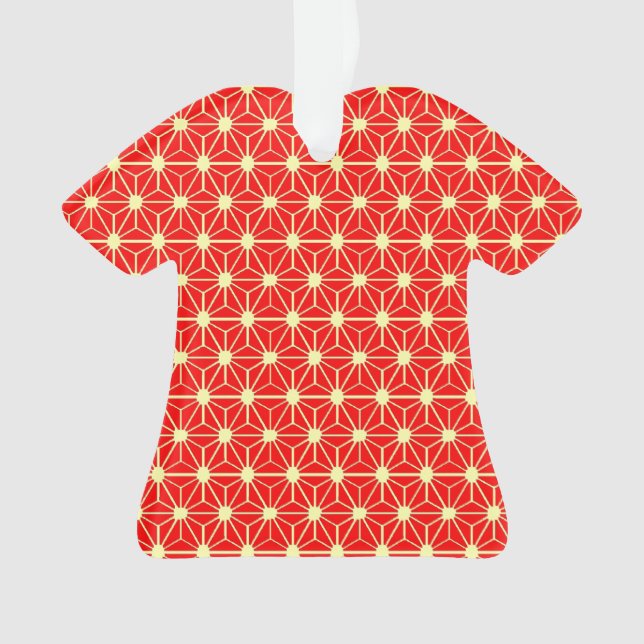 motif étoile rouge avec ligne jaune (devant)