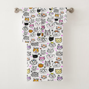 Motif face chats Whimsical