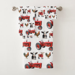Motif Fermes Animaux Modernes Grange Animaux 