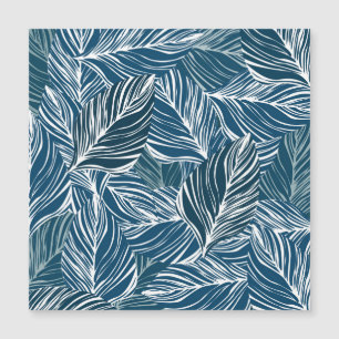 Motif Feuille bleue : Papier peint Vintage.