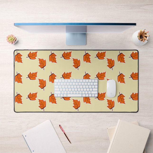 motif feuille Brown sec (Bureau 1)