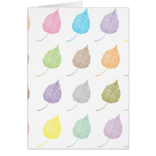 Motif feuille coloré