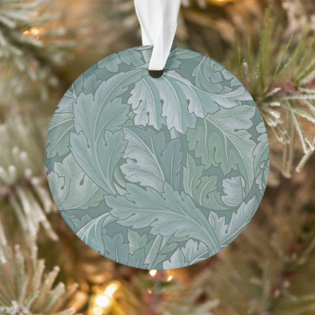Motif feuille d'acanthe bleu sarcelle de William M (Arbre)