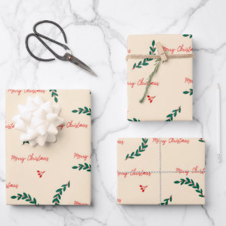 motif feuille de Noël