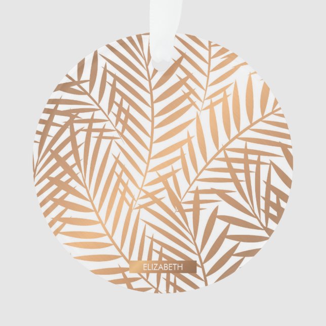 Motif feuille de palmier d'or (devant)