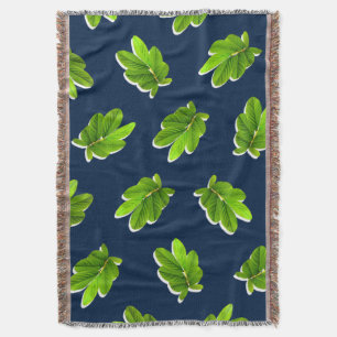 Motif feuille des Tropiques Jeter la couverture