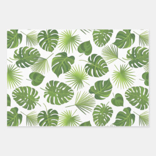 Motif Feuille élégant Green Tropical