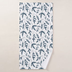 motif feuille gris