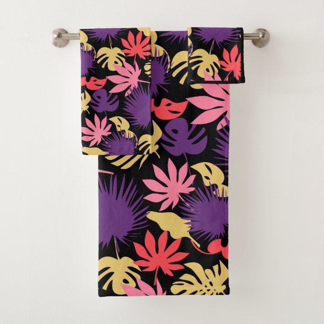 Motif feuille tropical sans couture (En situation)