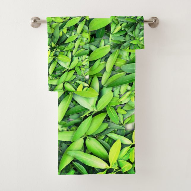 Motif Feuille verdoyant - Nature Botanique (En situation)