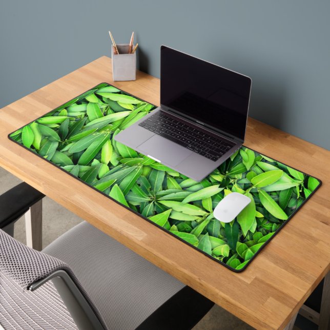 Motif Feuille verdoyant - Nature Botanique (Bureau 2)