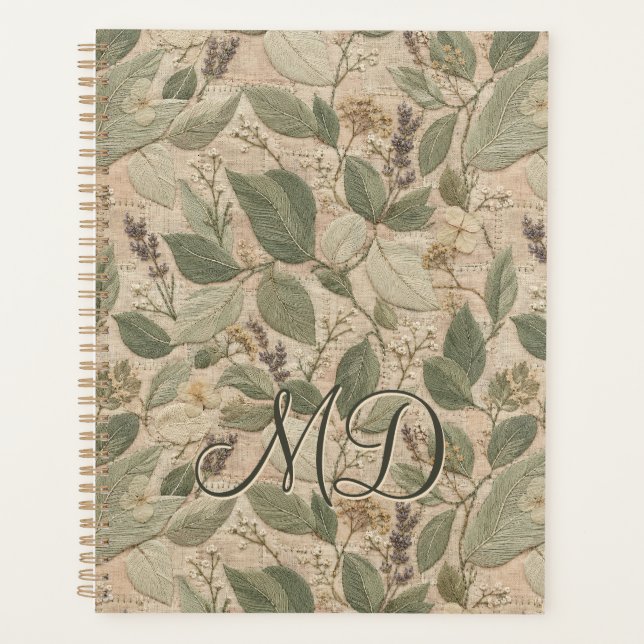 Motif feuille vintage Daily Sage (Devant)