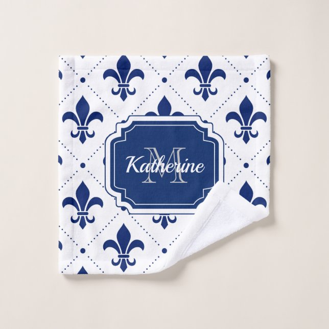 motif Fleur-De-lis (Gant de toilette)