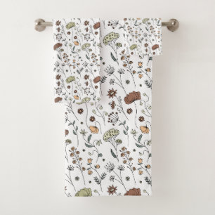 Motif Fleur sauvage vintage