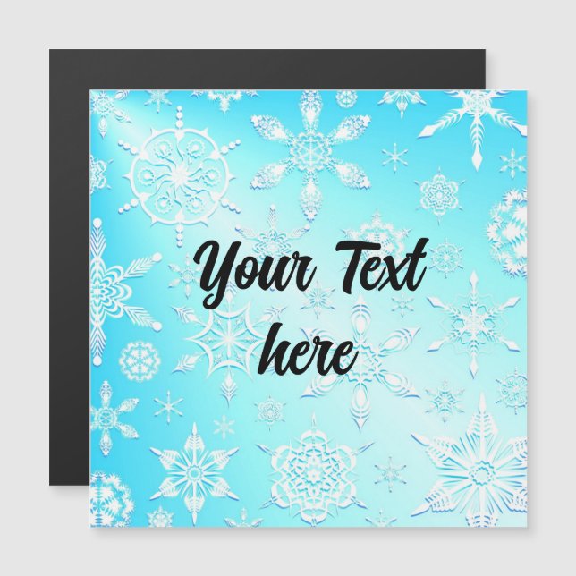 Motif Flocons de Cristal (Devant / Derrière)