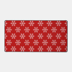 Motif Flocons de Neige Rouge Ordinateur Noël