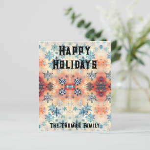 Motif Flocons de Neige Vintage - Papier Scrapbooki