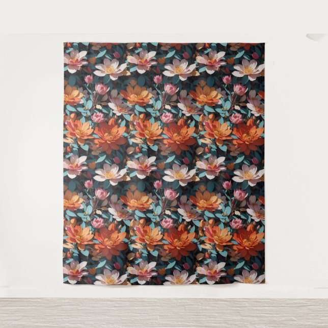 Motif floral 5 tapisserie (Devant)