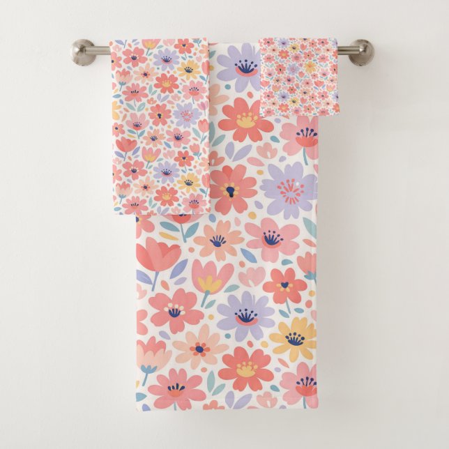 Motif floral abstrait moderne (En situation)