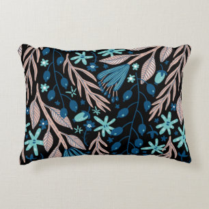 motif floral Accent Coussin