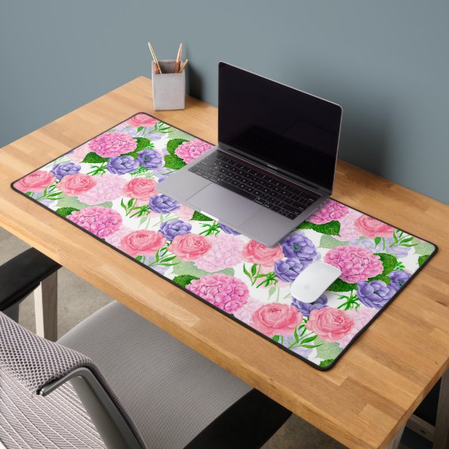 Motif floral aquarelle (Bureau 2)