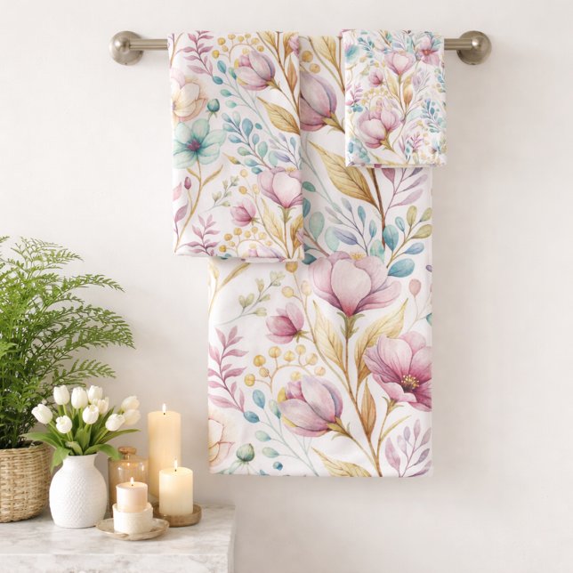 Motif floral aquarelle de Pâques (Créateur téléchargé)