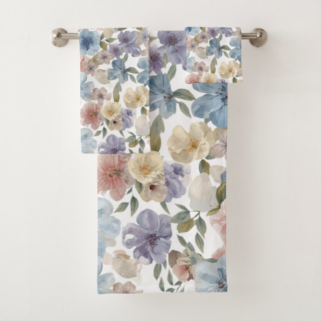 Motif floral aquarelle d'été mignon  (En situation)