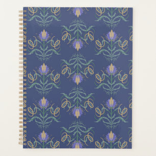 Motif floral Art nouveau damassé vintage