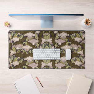 Motif floral Art nouveau vintage avec chauve-souri