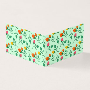Motif floral avec fleurs roses colorées