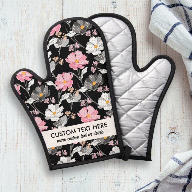 Motif floral blanc rose mou Ajouter un texte perso (Créateur téléchargé)