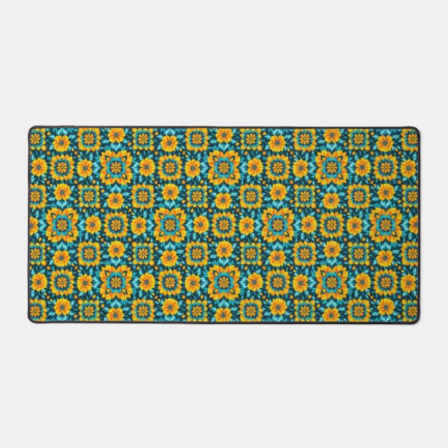 Motif floral bohème sans couture dans un style fol (Recto)
