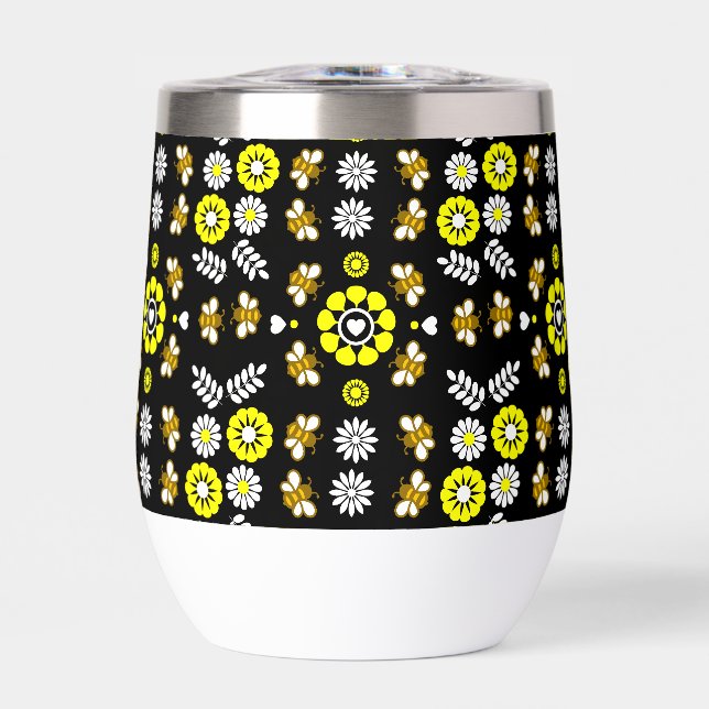 Motif floral botanique d'abeille (Avant)