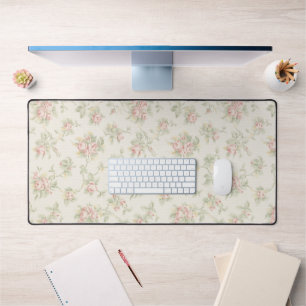 Motif floral Cottagecore de rose rose vintage