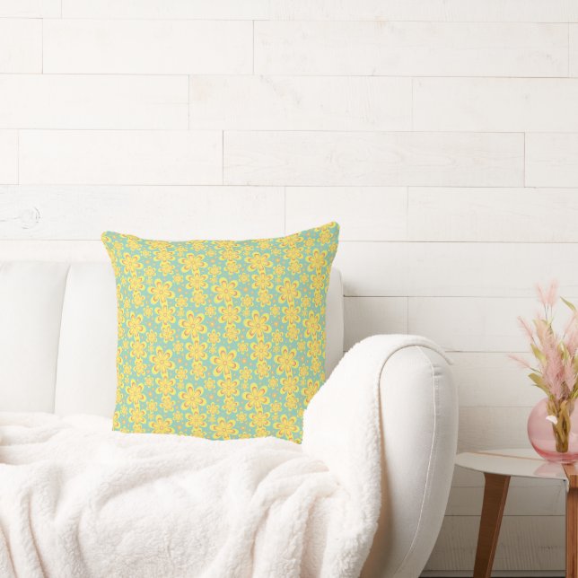 Motif floral - Coussin de jet (Canapé)