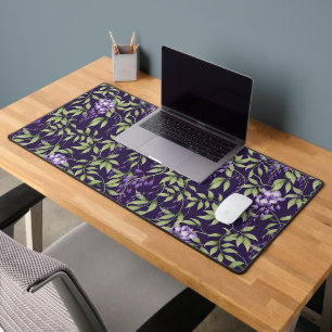 Motif floral de feuilles vertes et de glycine