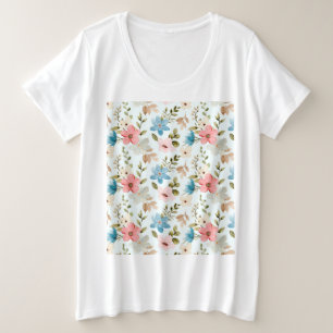 Motif floral de fleurs sauvages à l'aquarelle