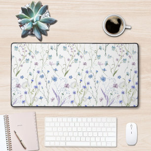 Motif floral de fleurs sauvages jolies bleu violet