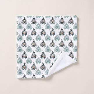 Motif floral de rose bleue élégant