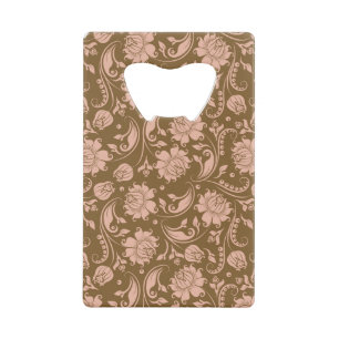 Motif floral de rose et de brun