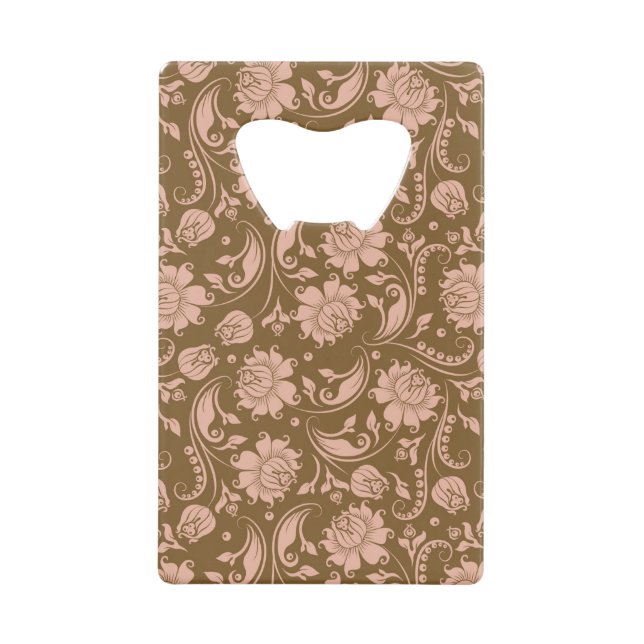 Motif floral de rose et de brun (Devant)