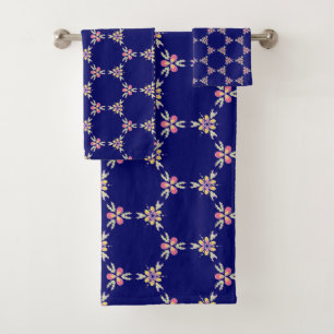 Motif floral de tuile méditerranéenne espagnole