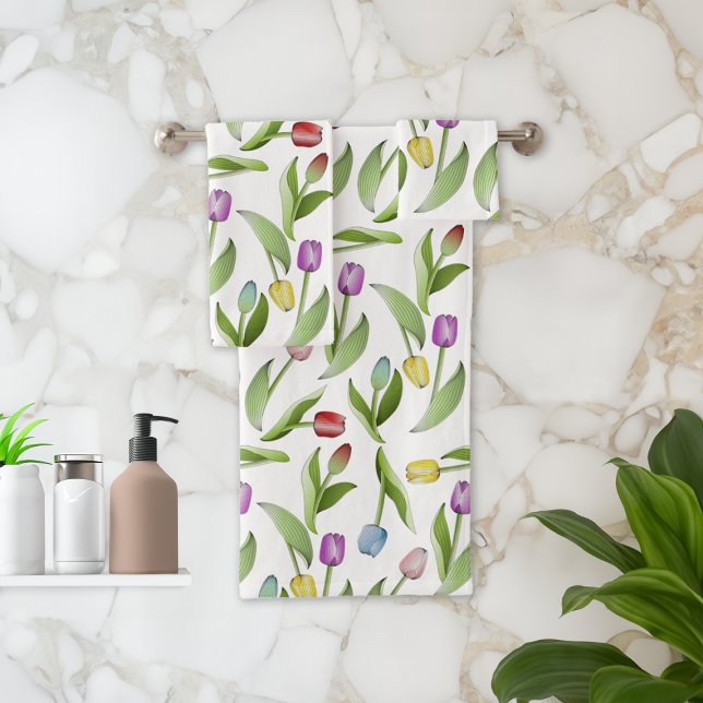 Motif floral de tulipe coloré moderne (Créateur téléchargé)