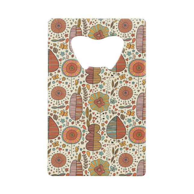 Motif floral d'été fait de feuille (Devant)
