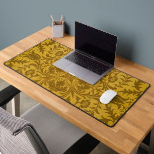Motif floral doré orné avec symétrie