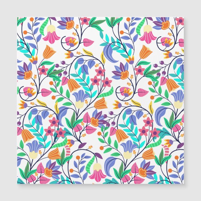 Motif floral exotique coloré-23147 (Devant)