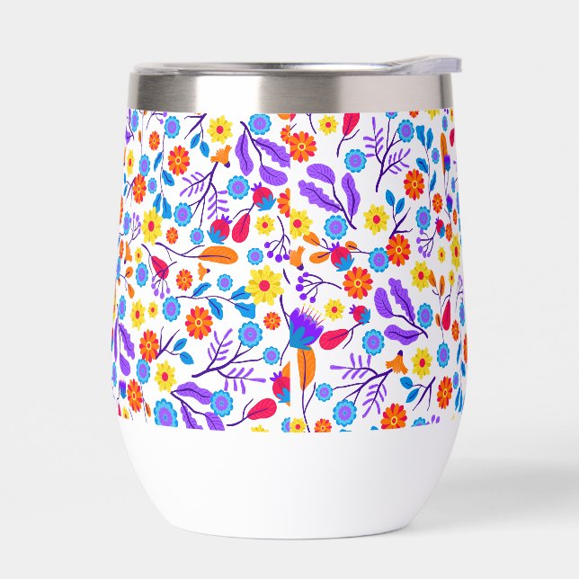 Motif floral exotique coloré-23165 (Gauche)