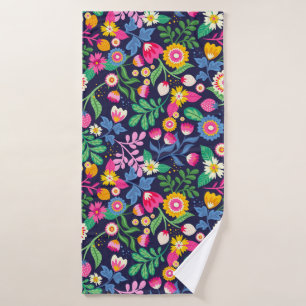 Motif floral exotique peint à la main-48330