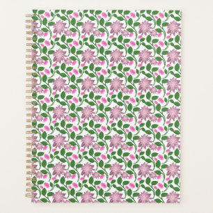 Motif floral foncé sans couture Fleurs roses Feuil